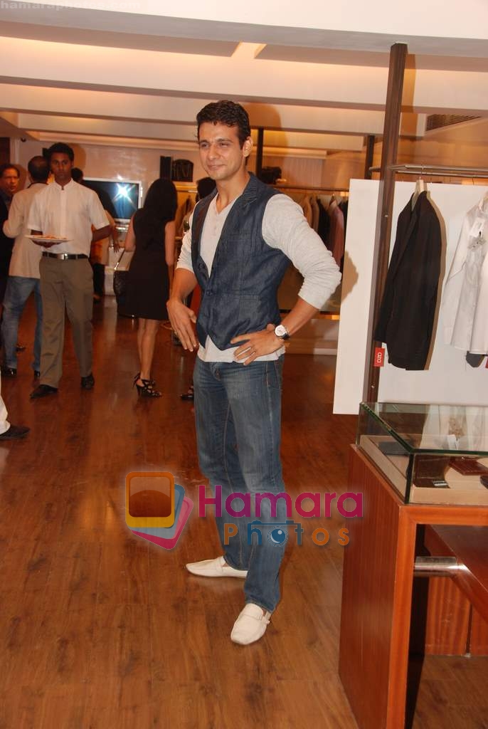 at the showcase of Karan Johar's new men's wear collection in Aza on 18th April 2010 