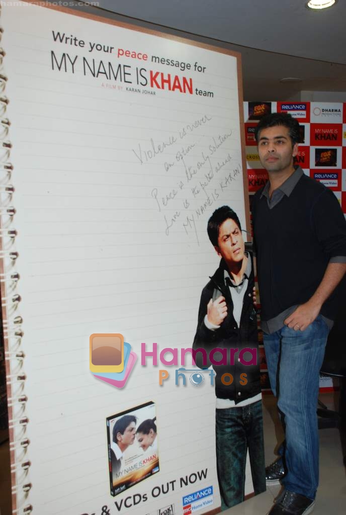 Karan Johar launches My Name is Khan DVD in Crossword, Juhu on 21st April 2010 