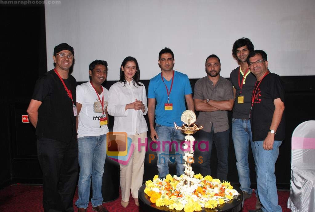 Manisha Koirala, Purab Kohli, Sanjay Suri, Onir, Rahul Bose at the inaugural day of Kashish Film Festival in PVR on 22nd April 2010 