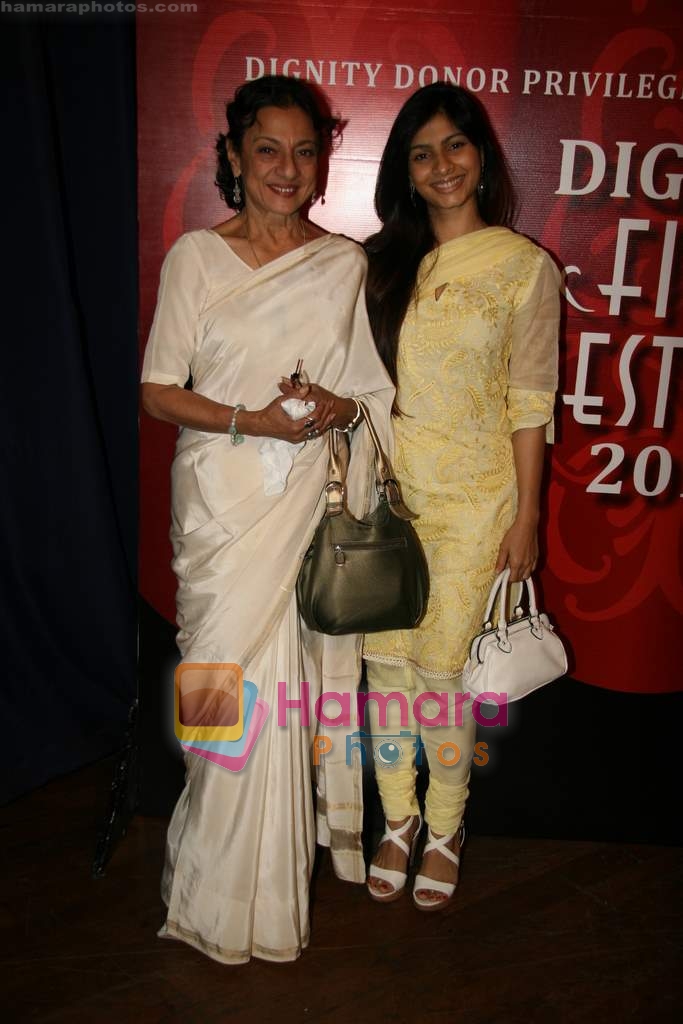 Tanisha Mukherjee, Tanuja  at Dignity Film festival in Ravindra Natya Mandir on 22nd April 2010 