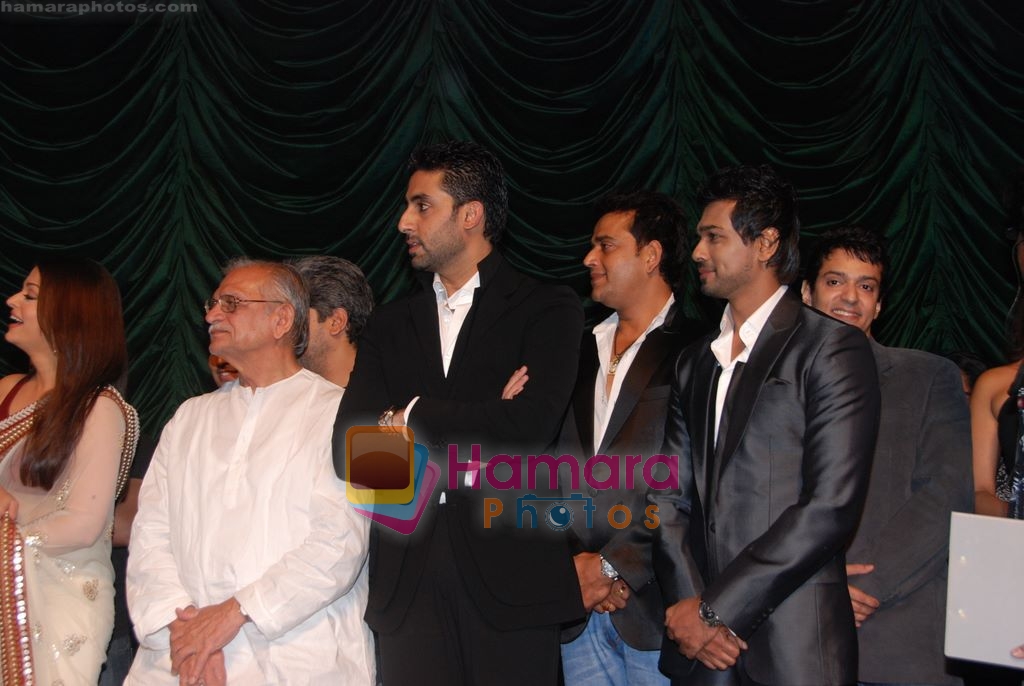 Abhishek Bachchan, Gulzar at Raavan music launch in Yashraj Studios on 24th April 2010 