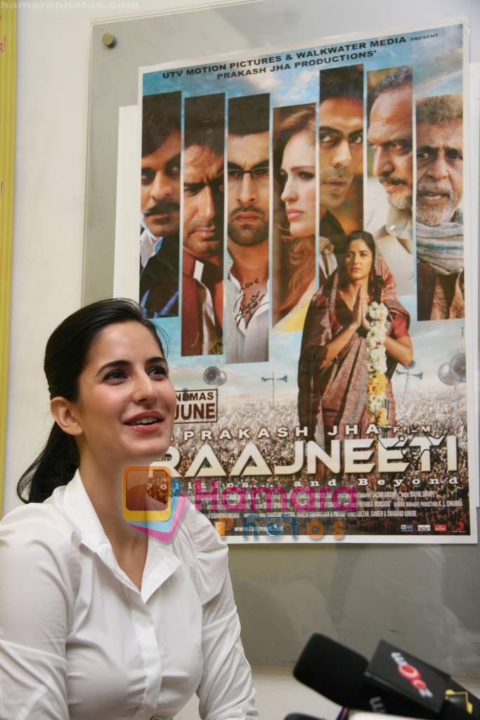 Katrina Kaif promote Rajneeti on Radio Mirchi in Lower Parel on 27th April 2010 