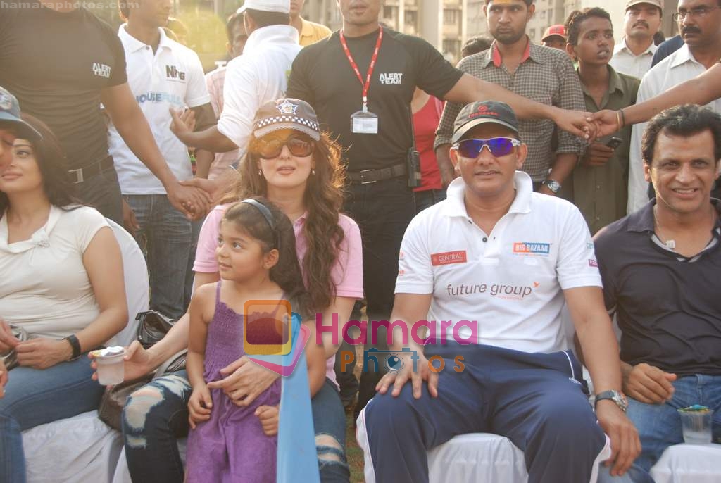 Azharuddin, Sangeeta Bijlani at Housefull cricket match in Goregaon on 1st May 2010 