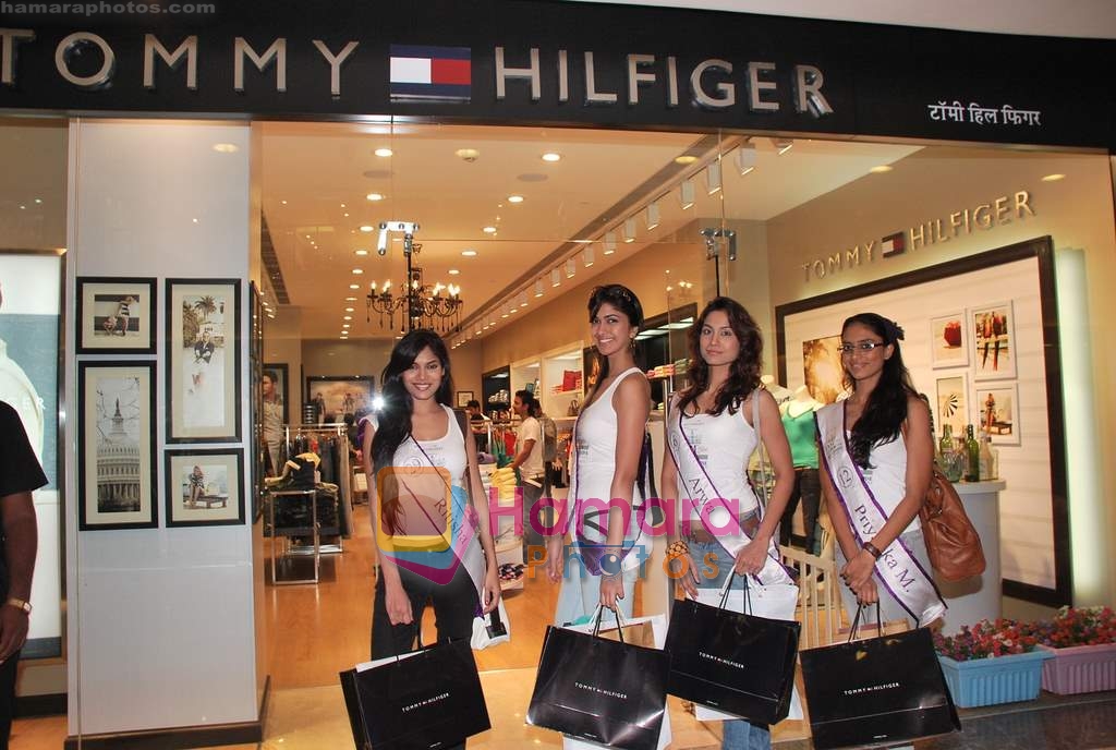 Miss Universe contestants - I am She visit Miss Sixty store in Palladium on 4th May 2010 