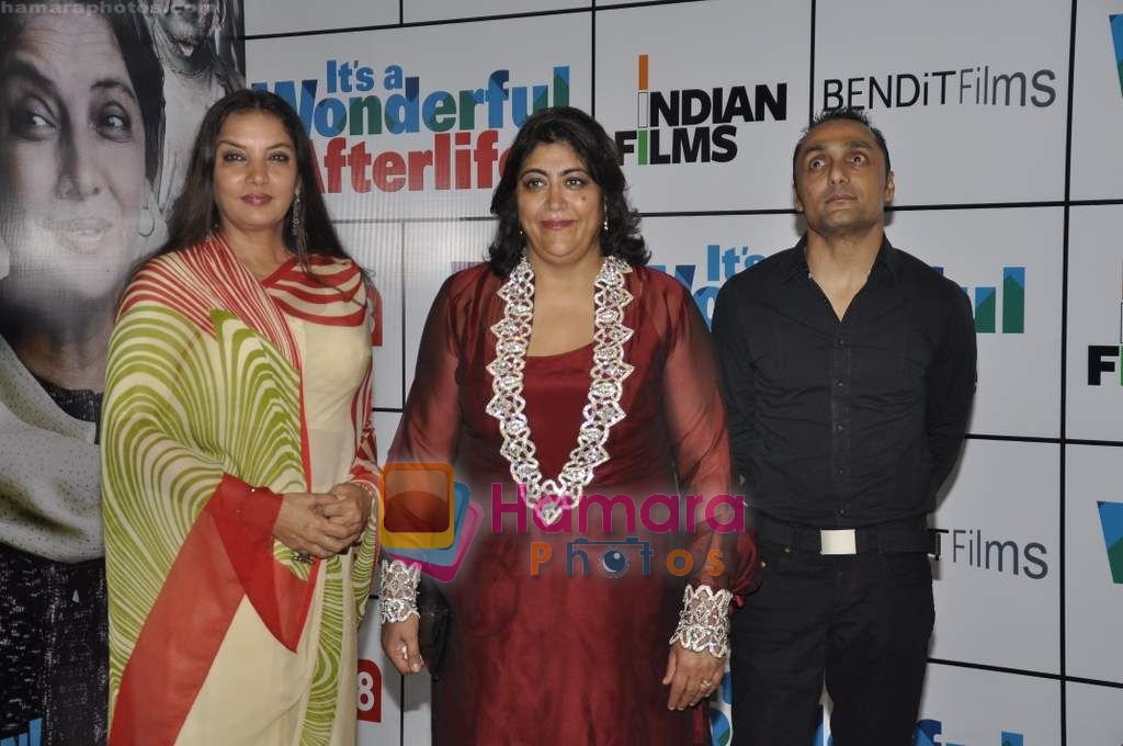 Shabana Azmi, Gurinder Chadha, Rahul Bose at It's Wonderful Afterlife Premiere in PVR, Juhu on 6th May 2010 ~0
