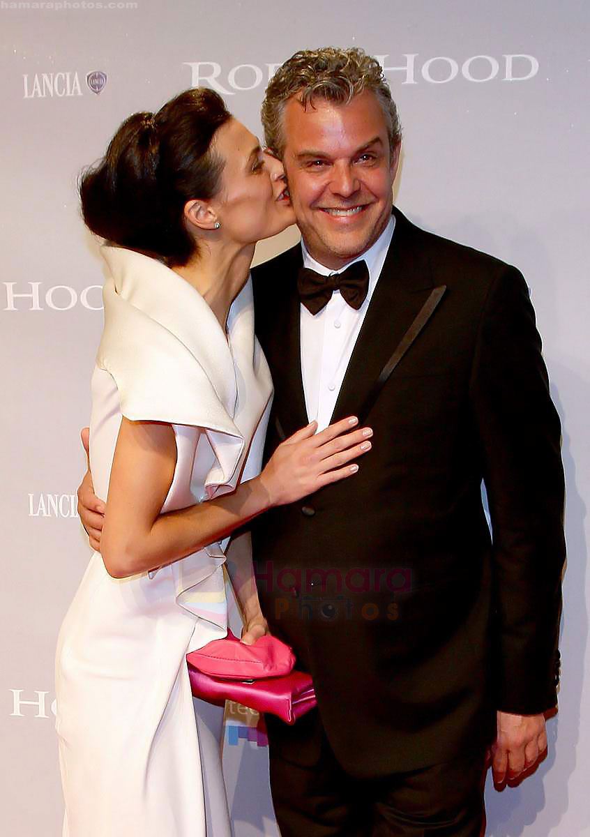 Lyne Renee, Danny Huston arrive at the ROBIN HOOD After Party at the Hotel Majestic during the 63rd Annual Cannes International Film Festival on May 12, 2010 in Cannes, France 