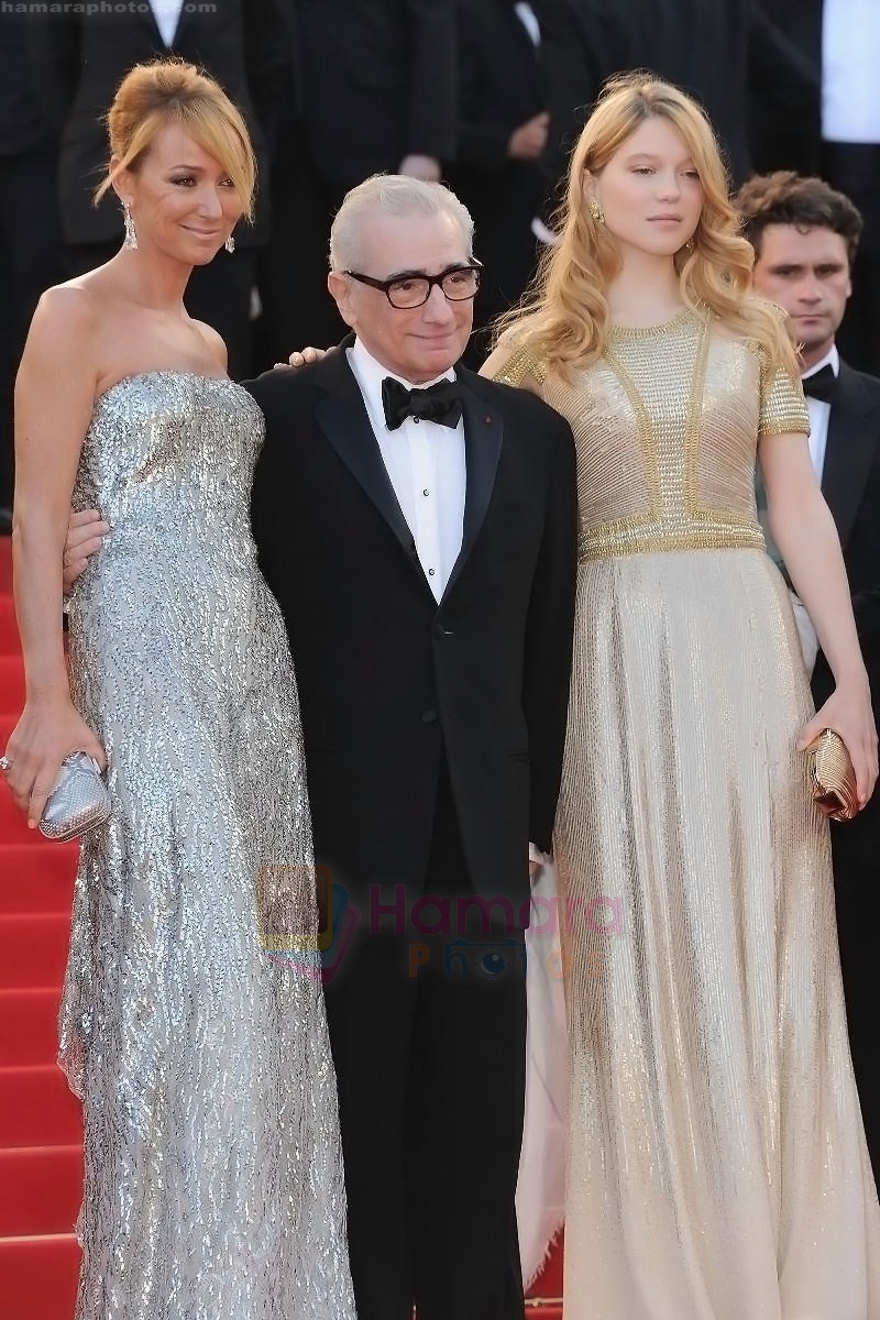 Frida Giannini, Martin Scorsese, Lea Seydoux attend the IL GATTOPARDO premiere during the 63rd Annual International Cannes Film Festival on May 14, 2010 in Cannes, France 