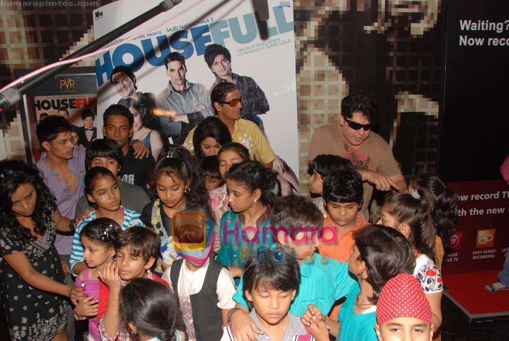 Sajid Khan, Chunky Pandey at the special screening of Housefull for kids in PVR, Juhu on 17th May 2010 