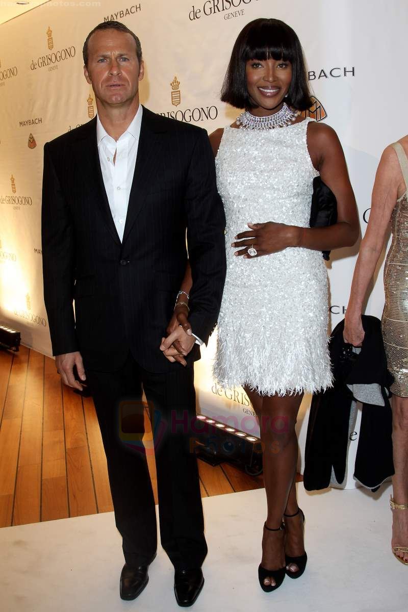 Naomi Campbell and Vladimir Doronin attend the de Grisogono party at the Hotel Du Cap on May 18, 2010 in Cap D_Antibes, France 