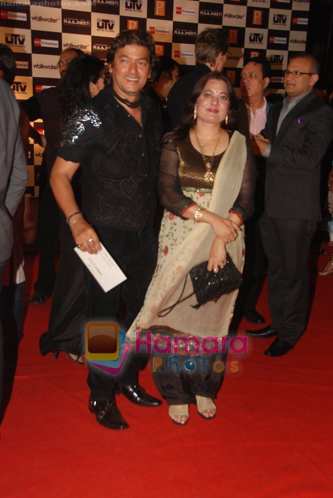 Aadesh Shrivastav at Raajneeti Premiere in Big Cinemas, Wadala, Mumbai on 3rd June 2010 