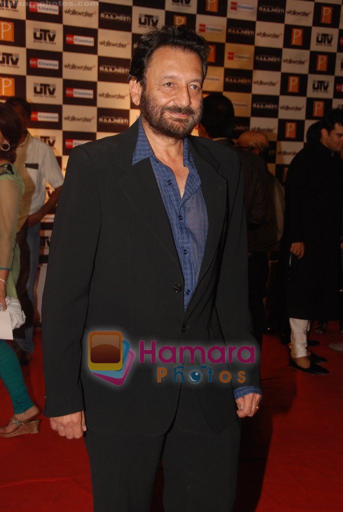 Shekhar Kapoor at Raajneeti Premiere in Big Cinemas, Wadala, Mumbai on 3rd June 2010 