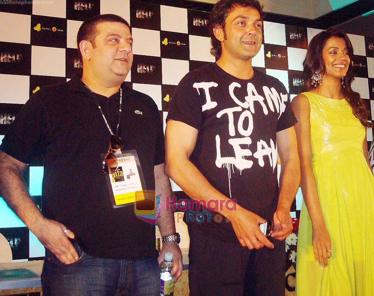 Bobby Deol and Mugdha Godse unveiled the 1st look of their horror-thriller film HELP at a Press Conference at IIFA 2010 