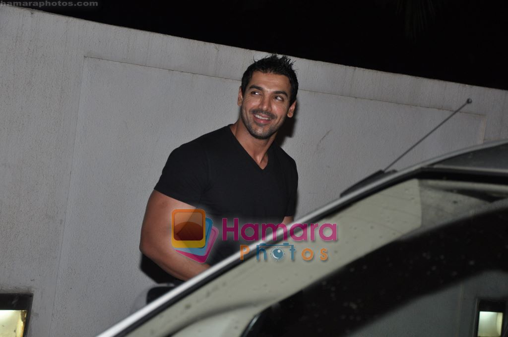 John Abraham spotted entering PVR to watch Inception in PVR, Juhu, Mumbai on 22nd July 2010 