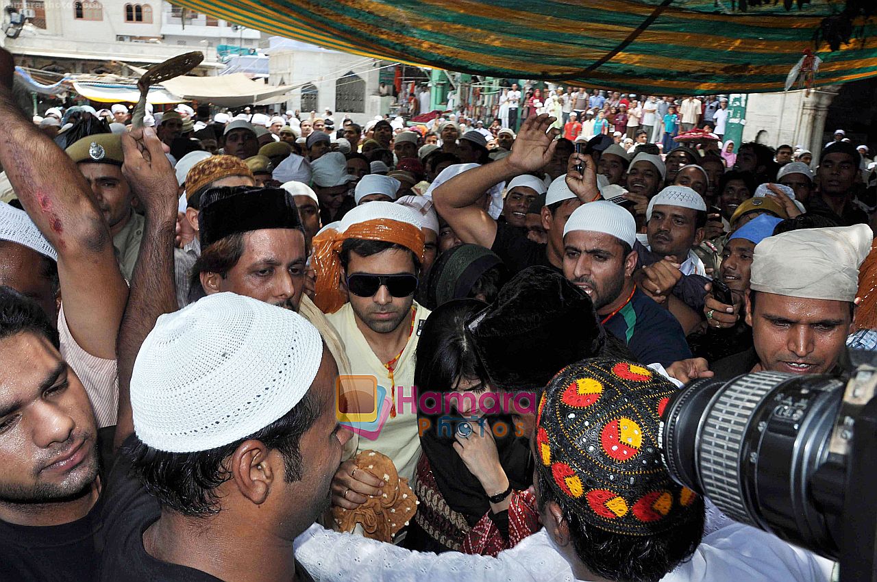 Emraan Hashmi and Prachi Desai visited Ajmer Sharif Dargah to promote their film Once Upon A Time in Mumbai on 25th July 2010 