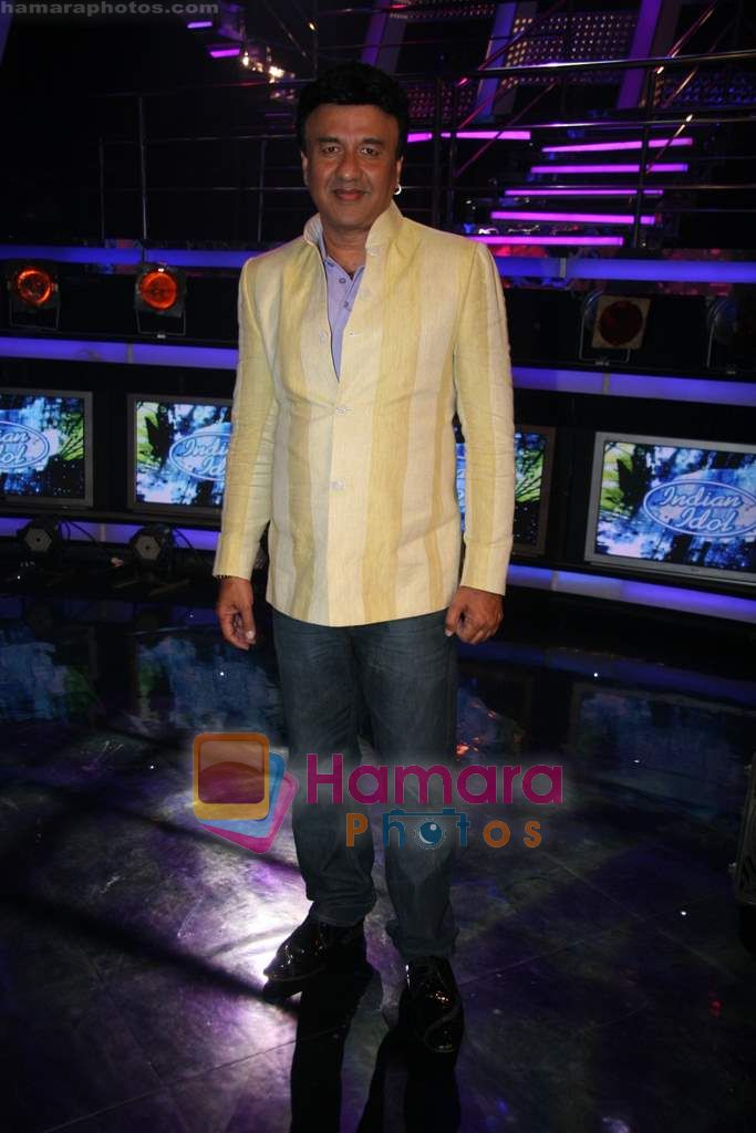 Anu Malik on the sets of Indian Idol in Filmcity on 27th July 2010 