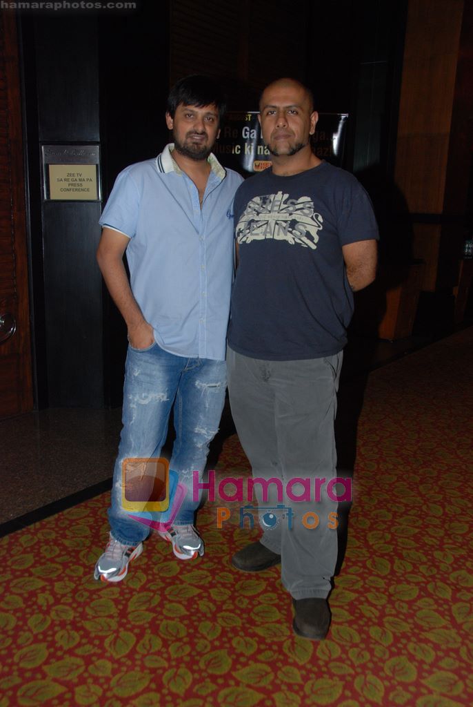 Vishal Dadlani, Sajid at the launch of Zee Singing Superstar in Renaissnace Hotel, Powai on 3rd Aug 2010 