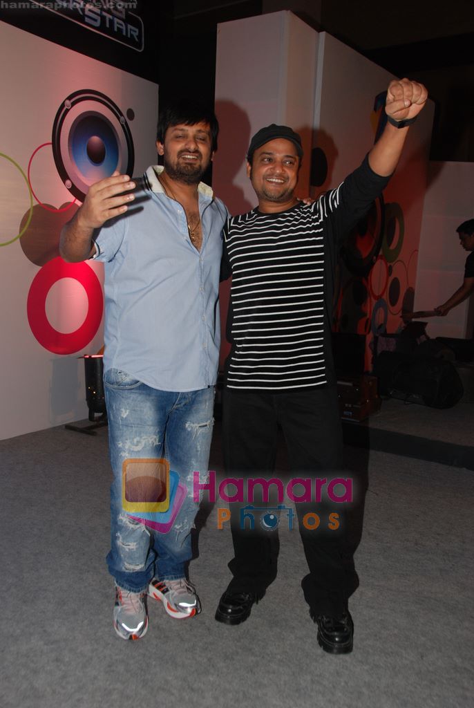 Vishal Dadlani, Wajid at the launch of Zee Singing Superstar in Renaissnace Hotel, Powai on 3rd Aug 2010 
