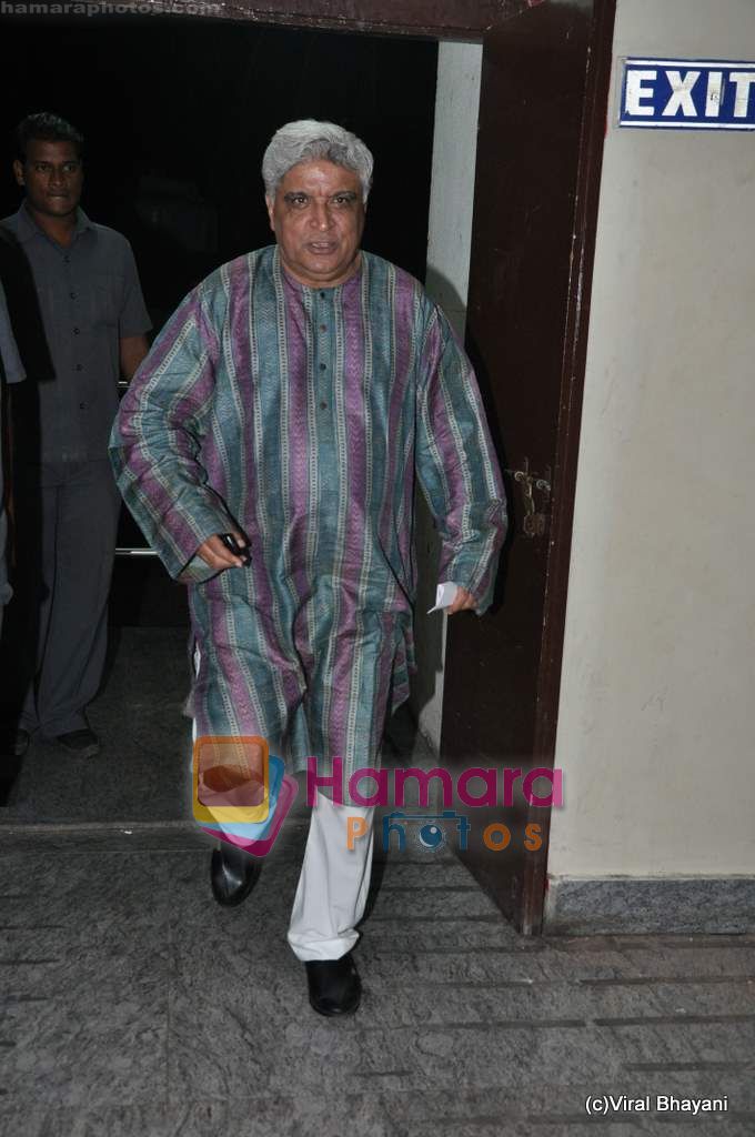 Javed Akhtar at Aisha film premiere in PVR, Juhu on 5th Aug 2010 