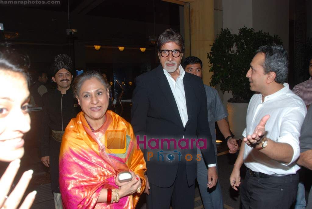 Aishwarya Rai Bachchan, Amitabh Bachchan, Jaya Bachchan at Robot music launch in J W Marriott on 14th Aug 2010 