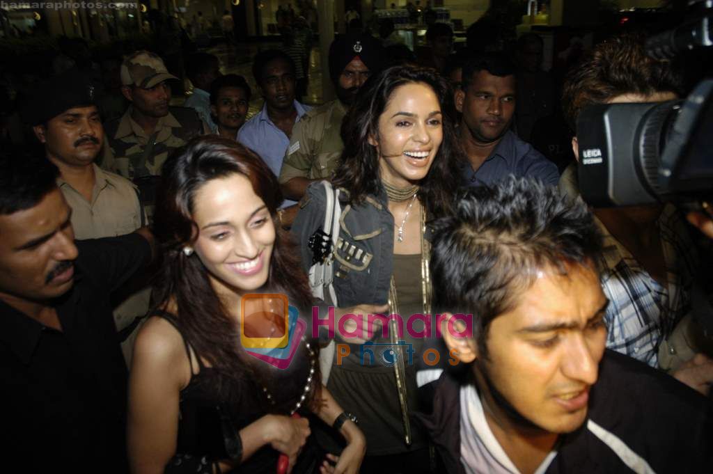 Mallika Sherawat comes to India in International airport on 1st Sept 2010 