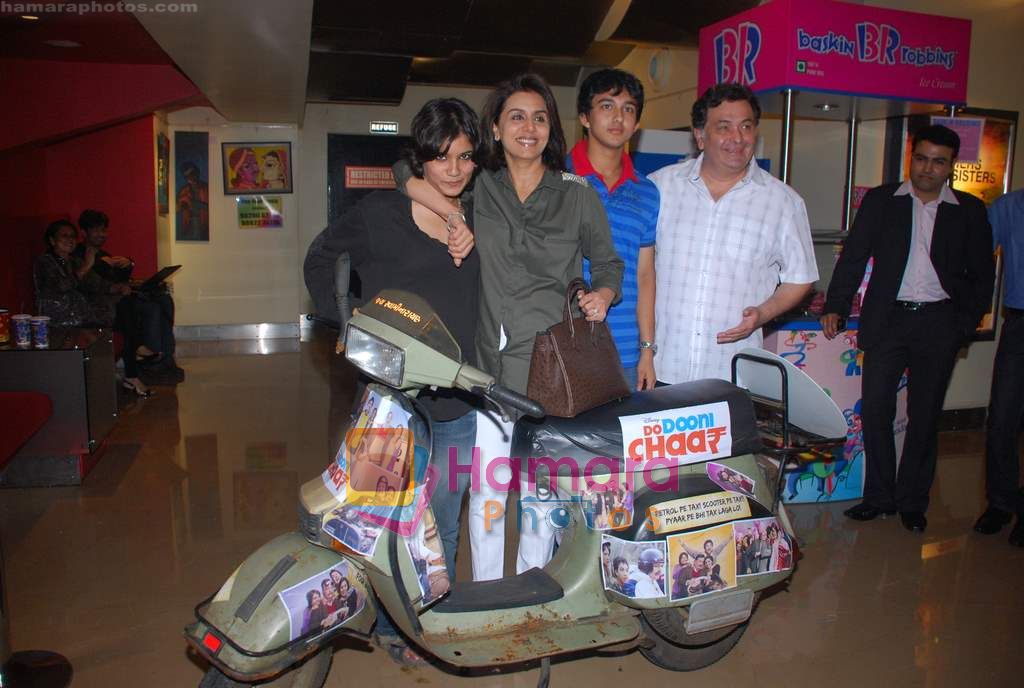 Neetu Singh, Rishi Kapoor at the launch of Do Dooni Chaar in PVR Cinemas on 10th Sept 2010 