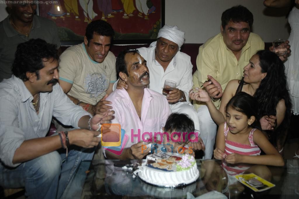 Raza Murad, Ranjeet, Mukesh Rishi, Vishwajeet Pradhanat Vishwajeet Pradhan's Long Live d Villains bad boyz party on 12th Sept 2010 
