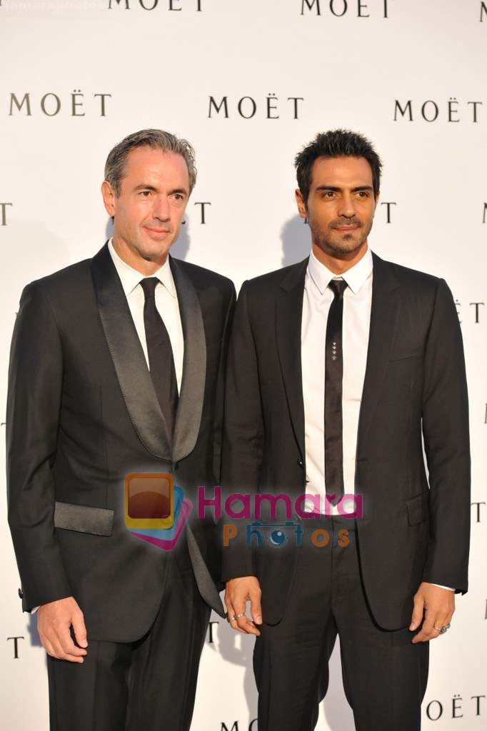 Daniel Lalonde and Bollywood actor Arjun Rampal at Moet Chandon event