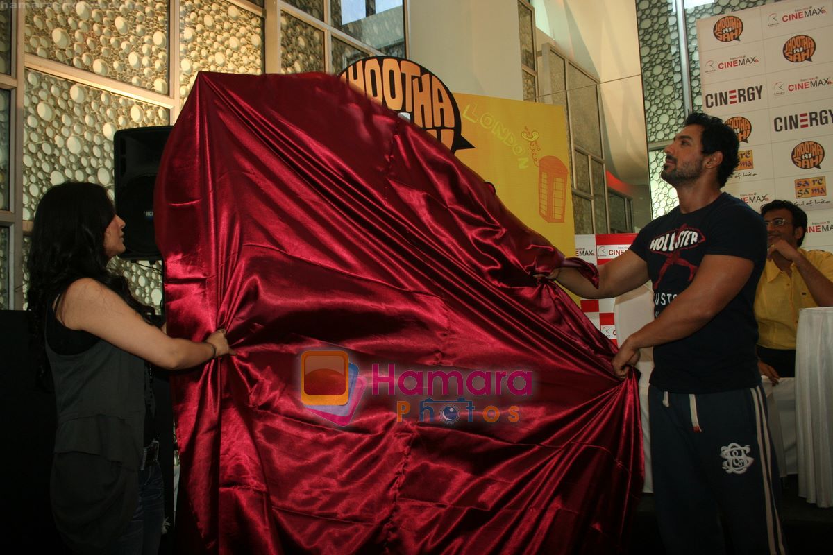 John Abraham, Pakhi promotes Jhootha Hi Sahi in Cinemax, Mumbai on 16th Sept 2010 