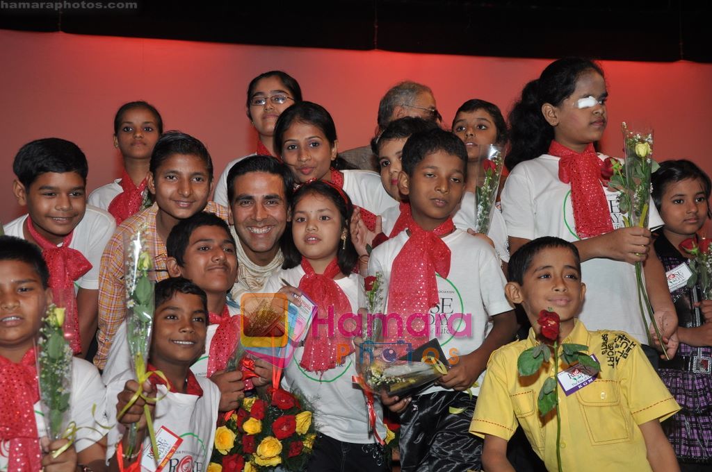 Akshay Kumar at Rose Day celebrations by CPAA in  St Andrews, Bandra, Mumbai on 16th Sept 2010 