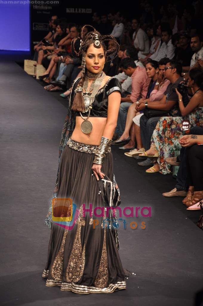 Model walks the ramp for Anita Dongre Show at Lakme Winter fashion week day 1 on 17th Sept 2010 
