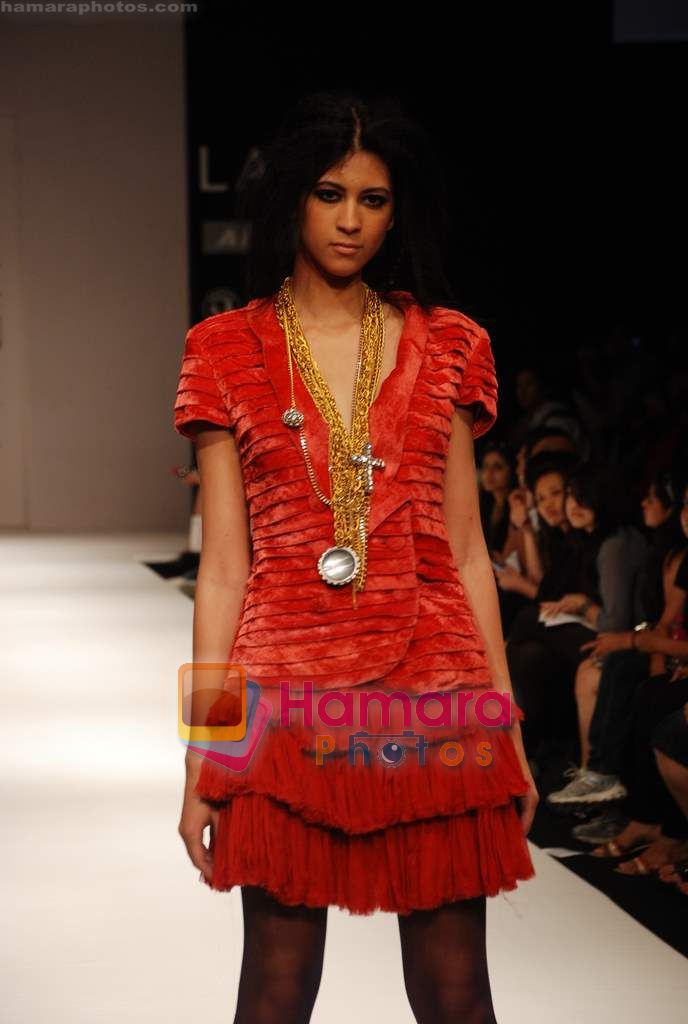 Model walks the ramp for Sailex NG Show at Lakme Winter fashion week day 2 on 18th Sept 2010 