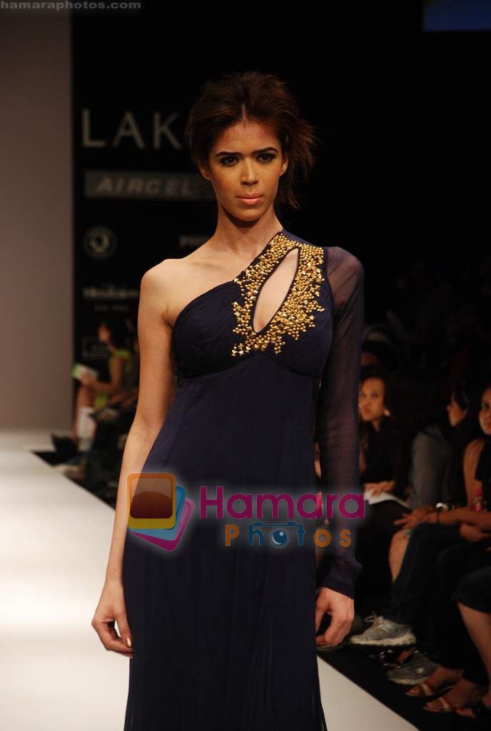 Model walks the ramp for Sailex NG Show at Lakme Winter fashion week day 2 on 18th Sept 2010 