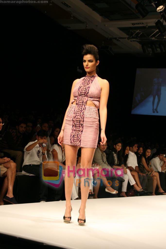 Model walks the ramp for Soup By Sougat Paul Show at Lakme Winter fashion week day 4 on 20th Sept 2010 