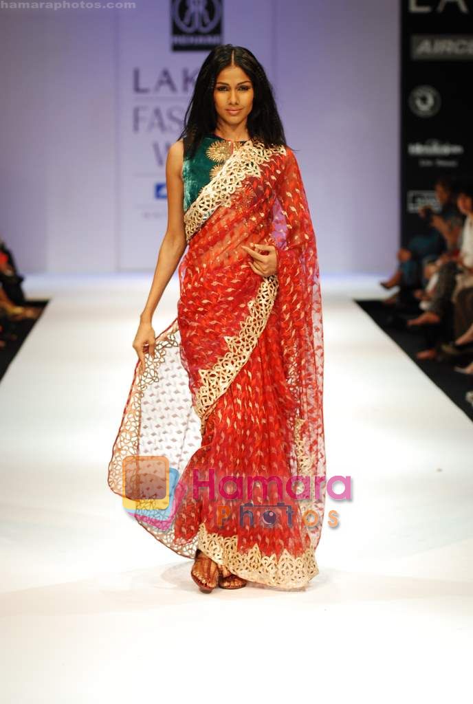 Model walks the ramp for Rehane Show at Lakme Winter fashion week day 4 on 20th Sept 2010 