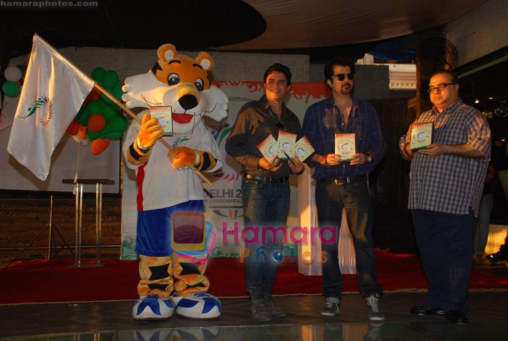 Anil Kapoor, Anand Raj Anand at Common Wealth Games song launch produced by Anand Raj Anand in Vie Lounge on 29th Sept 2010 
