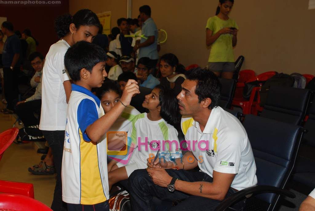 Arjun Rampal at Inter school West Zone squash championship in Worli, Mumbai on 4th Oct 2010 