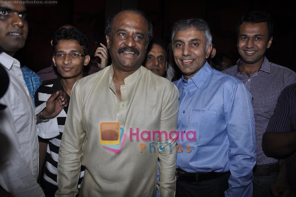 Rajnikant at Robot premiere hosted by Rajnikant in PVR, Juhu on 4th Sept 2010 