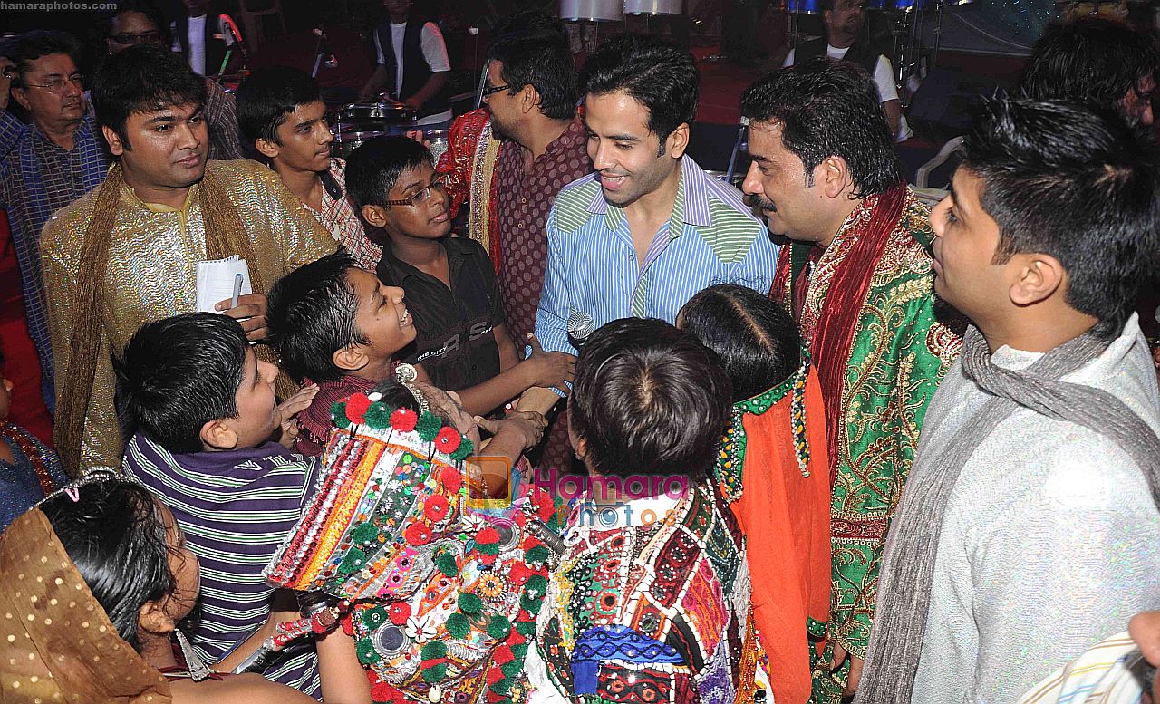 Tusshar Kapoor visited Meera's dandiya in Borivili on 8th Oct 2010