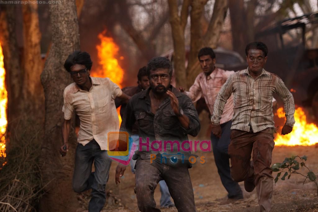 Surya in the still from movie Raktacharitra 