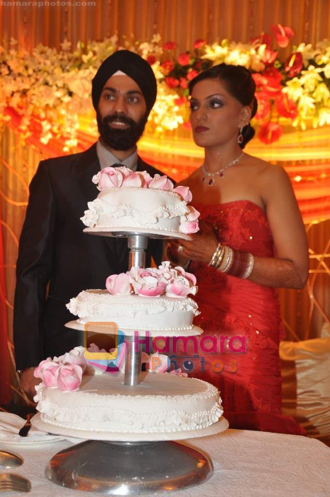 A D Singh at designer AD Singh's wedding with Puneet Kaur in ITC Grand Maratha on 17th Oct 2010 