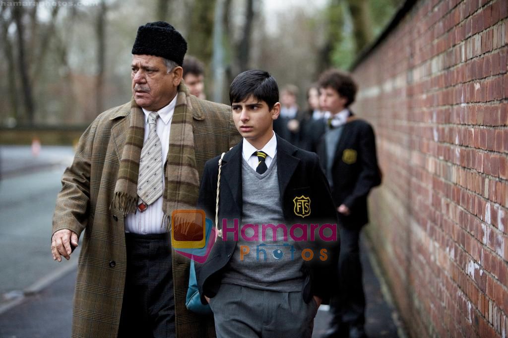 Om Puri in the Still from movie Miral and West is West 