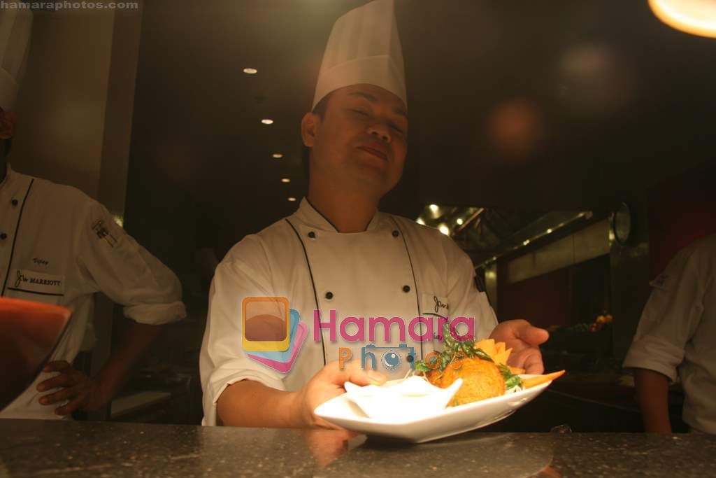 at Karen Anand's chef table in J W Marriott on 20th Oct 2010 
