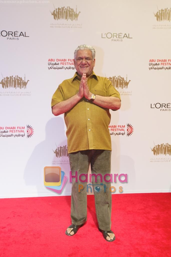 Om Puri at West Is West Red Carpet in Abu Dhabi Film Festival on 23rd Oct 2010 