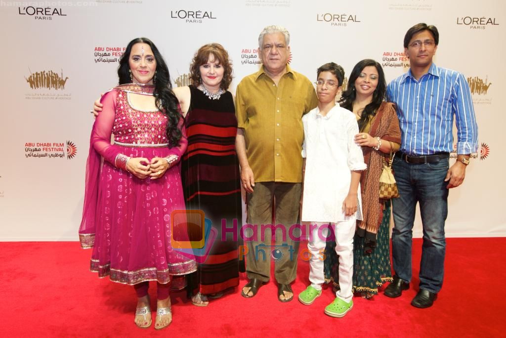 Om Puri, Ila Arun at West Is West Red Carpet in Abu Dhabi Film Festival on 23rd Oct 2010 