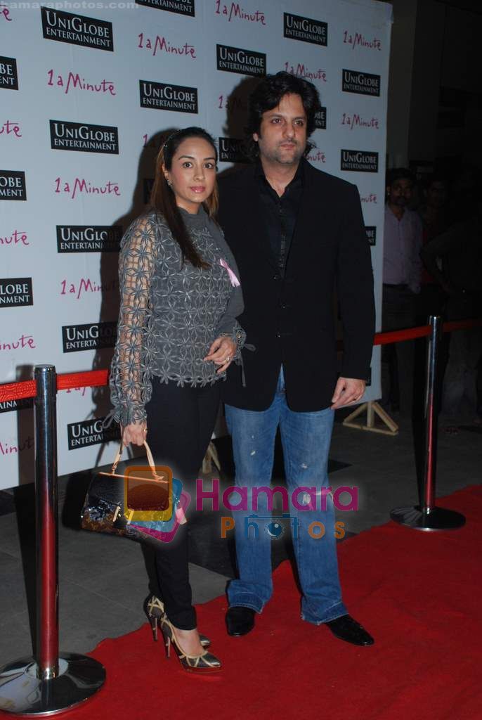 Fardeen Khan at Namrata Gujral's 1 A Minute film on breast cancer premiere in PVR on 27th Oct 2010 