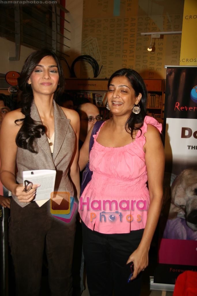 Sonam Kapoor unveils Dog Send-The story of Simba book in Kemps Corner, Mumbai on 28th Oct 2010 