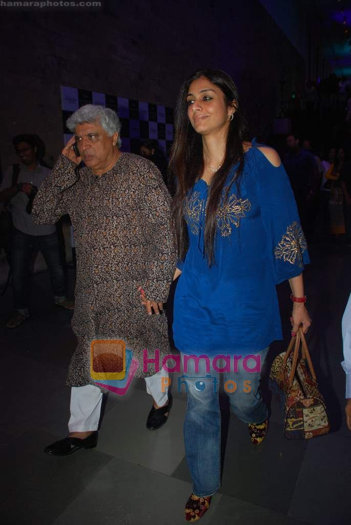 Tabu, Javed Akhtar at Ballentine play premiere in NCPA on 30th Oct 2010 