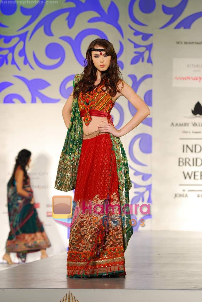 Model walks the ramp for Monapali at Aamby Valley India Bridal week DAY 3 on 31st Oct 2010 