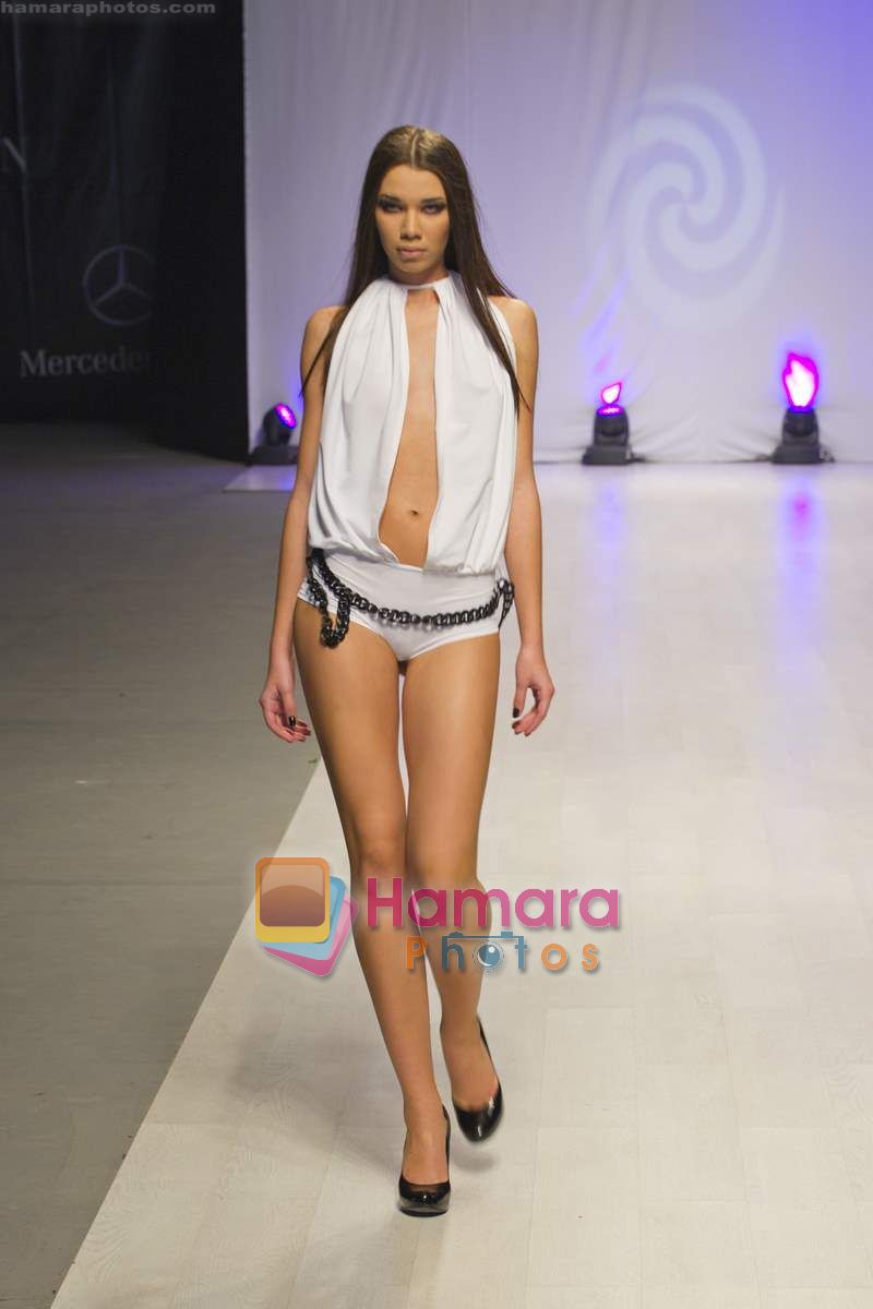 Model walk the ramp at La Germaine swimwear collection at Lviv Fashion Week Spring Summer 2011 on 1st Nov 2010 