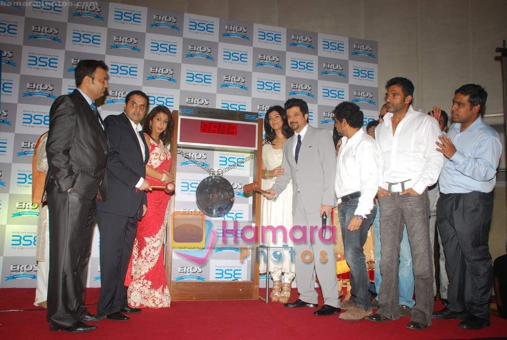 Anil Kapoor, Sushmita Sen at No Problem film mahurat in BSE on 6th Nov 2010 